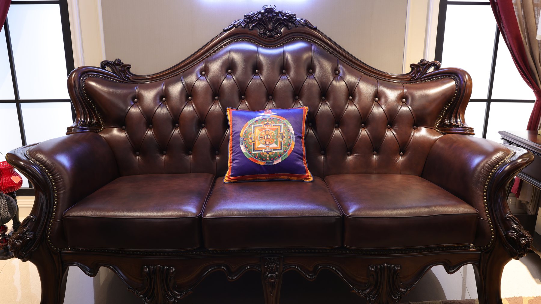 Traditional Mandala Revival Cushion